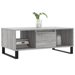 Berkfield Home Coffee Table Grey Sonoma 90x50x36.5 cm Engineered Wood - thumbnail 3