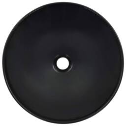 Berkfield Home Wash Basin 41x12.5 cm Ceramic Black - thumbnail 1