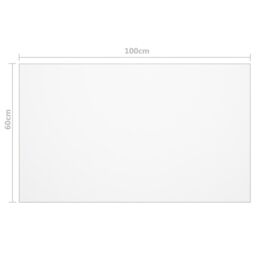 Berkfield Home Table Protector Matt 100x60 cm 2 mm PVC - thumbnail 6