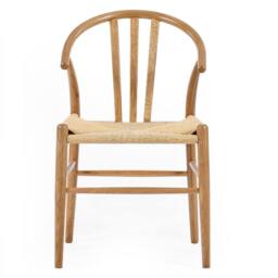 Cheshire Rivendale Elegant Natural Oak Dining Chairs - Set of 2 in Light Oak - thumbnail 3