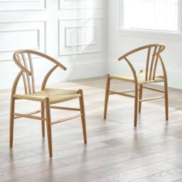 Cheshire Rivendale Elegant Natural Oak Dining Chairs - Set of 2 in Light Oak - thumbnail 4