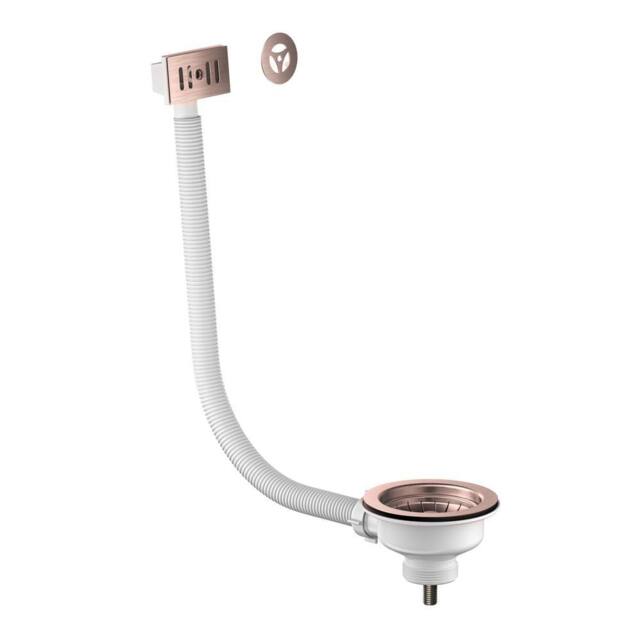 Nes Home Kitchen Basin Waste with Overflow - Bronze - Size: 60 cm x 100 cm - image 1