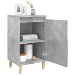 Berkfield Home Bedside Cabinets 2 pcs Concrete Grey 40x35x70 cm Engineered Wood - Size: 40 x 35 x 70 cm - thumbnail 4