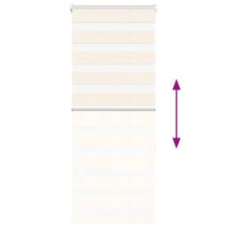 Berkfield Home Zebra Blind Marble Beige 65x150 cm Fabric Width 60.9 cm Polyester - thumbnail 5