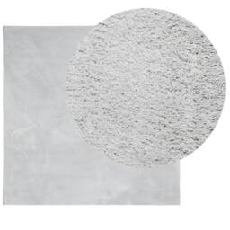 Berkfield Home Rug HUARTE Short Pile Soft & Washable Grey 200x200 cm - Size: Medium - thumbnail 1