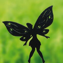 Poppyforge Small Fairy Garden Ornament - Solid Steel - H30 cm - Black - thumbnail 2