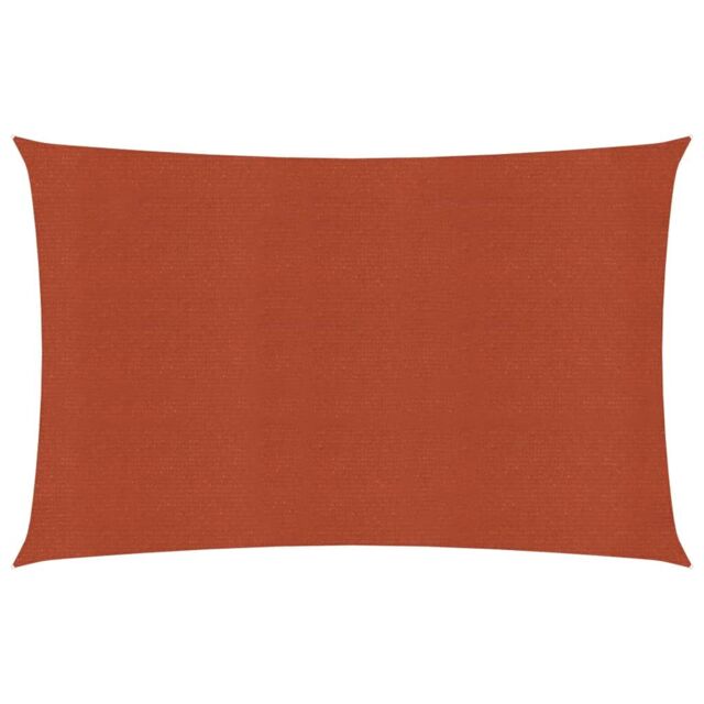 Berkfield Home Sunshade Sail 160 g/m ² Terracotta 2x4.5 m HDPE in Brown - image 1