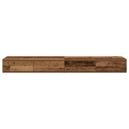 Berkfield Home Grey Sonoma Bed Drawers 140x36.5x16.5 cm Made from Engineered Wood in Brown - thumbnail 6