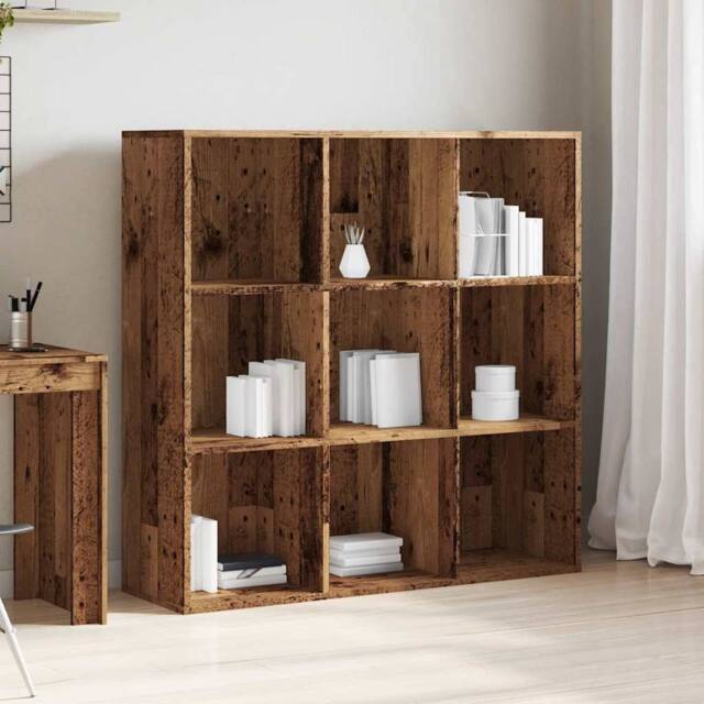 Berkfield Home Classic Book Cabinet Old Wood 98x29x97.5 cm in Brown - image 1