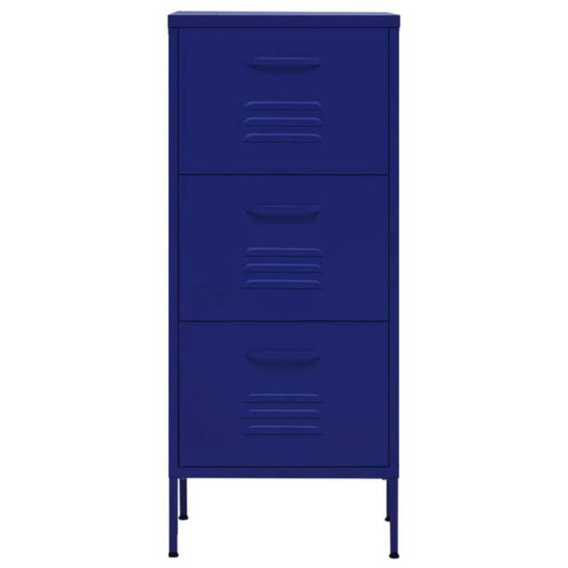 Berkfield Home Storage Cabinet Navy Blue 42.5x35x101.5 cm Steel - image 1