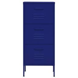 Berkfield Home Storage Cabinet Navy Blue 42.5x35x101.5 cm Steel - thumbnail 1