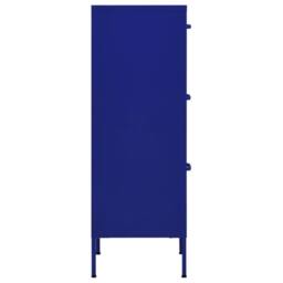 Berkfield Home Storage Cabinet Navy Blue 42.5x35x101.5 cm Steel - thumbnail 4