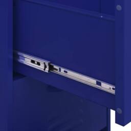 Berkfield Home Storage Cabinet Navy Blue 42.5x35x101.5 cm Steel - thumbnail 9