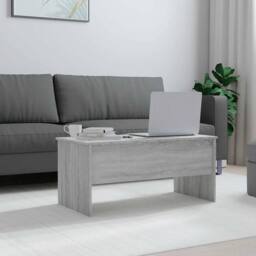 Berkfield Home Coffee Table Grey Sonoma 102x50.5x46.5 cm Engineered Wood - thumbnail 3