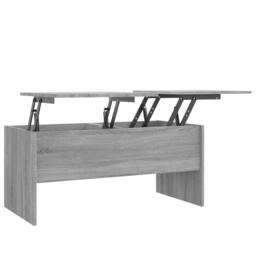 Berkfield Home Coffee Table Grey Sonoma 102x50.5x46.5 cm Engineered Wood - thumbnail 1