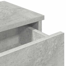 Berkfield Home Wall Shelf with Drawers Concrete Grey 80x31x17 cm Engineered Wood - Size: 80 x 31 x 17 cm - thumbnail 8