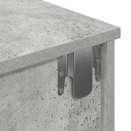 Berkfield Home Wall Shelf with Drawers Concrete Grey 80x31x17 cm Engineered Wood - Size: 80 x 31 x 17 cm - thumbnail 9