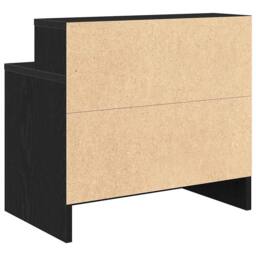 Berkfield Home Durable Bedside Cabinets with Drawer 2 pcs Black Oak 51x31x47 cm - Size: 51 x 31 x 47 cm - thumbnail 8