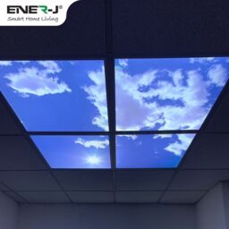 ENER-J 3D Sky Cloud LED Ceiling Panels Pack of 4 White - Size: 25 cm diameter x 19 cm high - thumbnail 6
