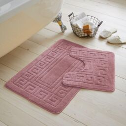 GAVENO CAVAILIA Greek Bath Mat in Dusty Pink - thumbnail 1