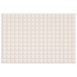 Berkfield Home Weighted Blanket Light Cream 122x183 cm 9 kg Fabric - thumbnail 3