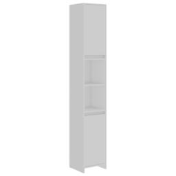 Berkfield Home Bathroom Cabinet White 30x30x183.5 cm Engineered Wood