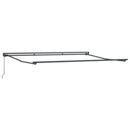 Berkfield Home Retractable Awning Manual Orange & White 450x300 cm - thumbnail 5