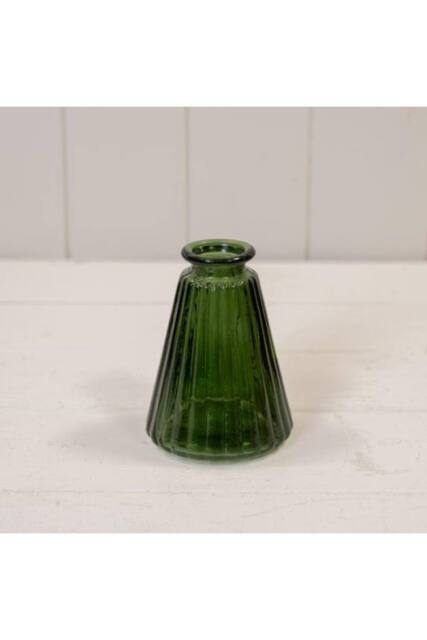 KDMD Green Ribbed Glass Bottle W150g in Emerald - image 1