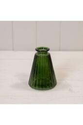 KDMD Green Ribbed Glass Bottle W150g in Emerald - thumbnail 1