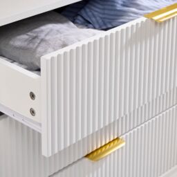 Moderna Chest of Drawers 3 Drawers White Gloss - thumbnail 7