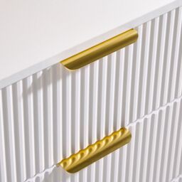 Moderna Chest of Drawers 3 Drawers White Gloss - thumbnail 8