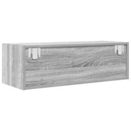 Berkfield Home TV Cabinet Grey Sonoma 80x31x25.5 cm Engineered Wood - thumbnail 8