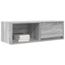 Berkfield Home TV Cabinet Grey Sonoma 80x31x25.5 cm Engineered Wood - thumbnail 4
