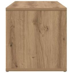 Berkfield Home TV Cabinet Artisan Oak 80x34x35.5 cm Engineered Wood in Brown - thumbnail 6