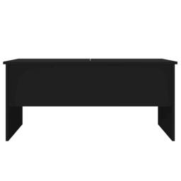 Berkfield Home Modern Coffee Table Black 102x50.5x46.5 cm Engineered Wood - thumbnail 6