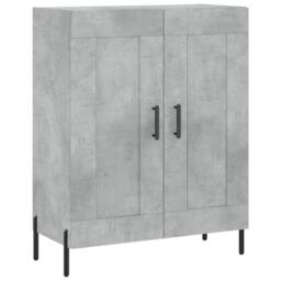 Berkfield Home Highboard Concrete Grey 69.5x34x180 cm Engineered Wood - thumbnail 7