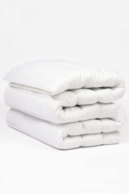 OHS Mattress Topper Thick Deep Anti Allergy Luxury Soft Hotel Quality in White - Size: Single - image 1