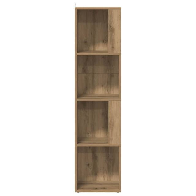 Berkfield Home Classic Corner Cabinet Artisan Oak 33x33x132 cm Engineered Wood in Brown - Size: 33 x 33 x 132 cm - image 1