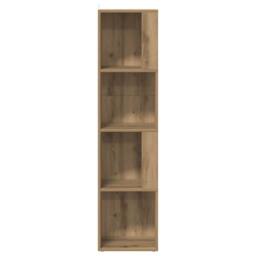 Berkfield Home Classic Corner Cabinet Artisan Oak 33x33x132 cm Engineered Wood in Brown - Size: 33 x 33 x 132 cm - thumbnail 1