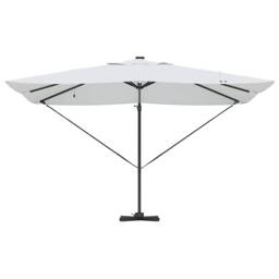 Berkfield Home Cantilever Roma Parasol with LEDs Sand 352x251x265 cm Aluminium in Beige - Size: 352 x 251 x 265 cm - thumbnail 6
