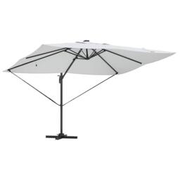 Berkfield Home Cantilever Roma Parasol with LEDs Sand 352x251x265 cm Aluminium in Beige - Size: 352 x 251 x 265 cm - thumbnail 5