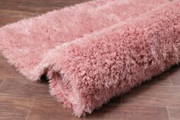 The Rug Shop UK Pink Modern Plain Easy to clean Machine Made Plain Rug - Size: 180 cm x 270 cm - thumbnail 5