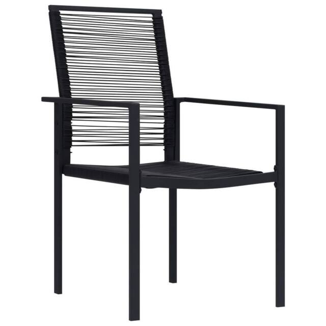 Berkfield Home Garden Chairs 2 pcs PVC Rattan Black - image 1