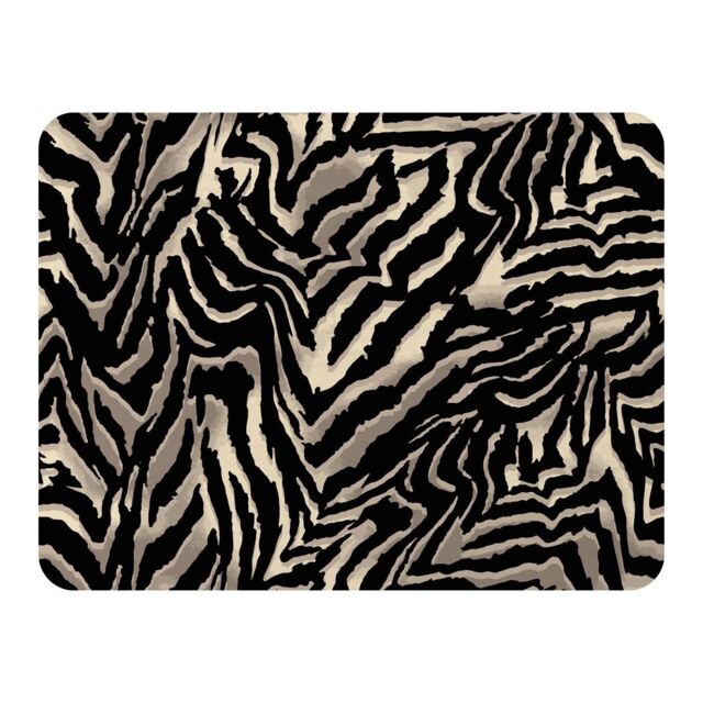 Benjamin Tate Design Gold Zebra Print Blanket in Natural - Size: 120 cm x 150 cm - image 1