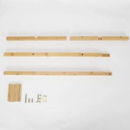 VOGREX Bamboo Coat Stand 8 Hooks in Natural - thumbnail 6