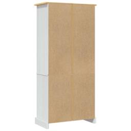 Berkfield Home Cupboard Mexican Pine Corona Range White 80x40x170 cm - Size: 80 x 40 x 170 cm - thumbnail 8