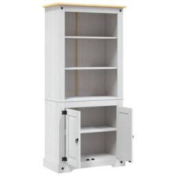 Berkfield Home Cupboard Mexican Pine Corona Range White 80x40x170 cm - Size: 80 x 40 x 170 cm - thumbnail 6