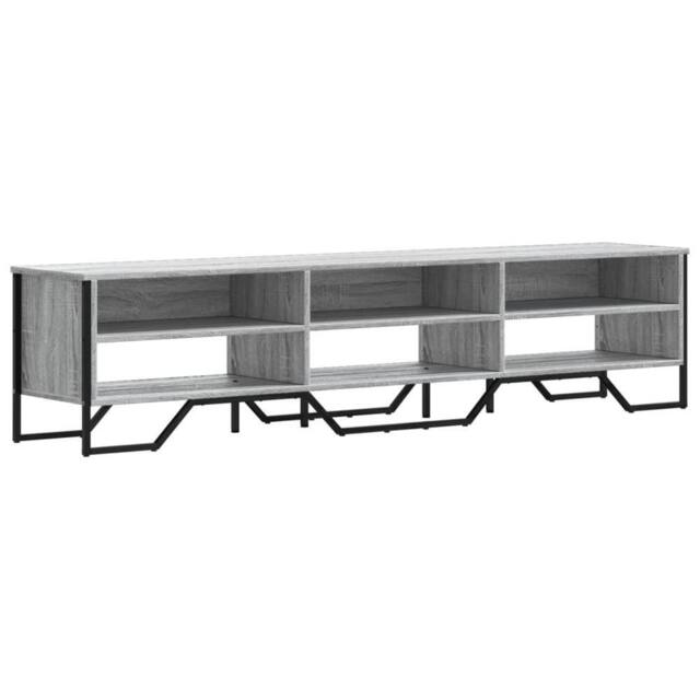 Berkfield Home TV Cabinet Grey Sonoma 180x34x41 cm Engineered Wood - Size: 180 x 34 x 41 cm - image 1