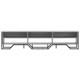 Berkfield Home TV Cabinet Grey Sonoma 180x34x41 cm Engineered Wood - Size: 180 x 34 x 41 cm - thumbnail 4