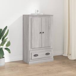 Berkfield Home Highboard Grey Sonoma 60x35.5x103.5 cm Engineered Wood - thumbnail 2